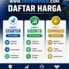 Daftar harga jasa pembuatan website dan SEO Bali dengan paket Starter, Growth, dan Dominasi lengkap fitur website profesional, optimasi Google, dan target ranking tinggi